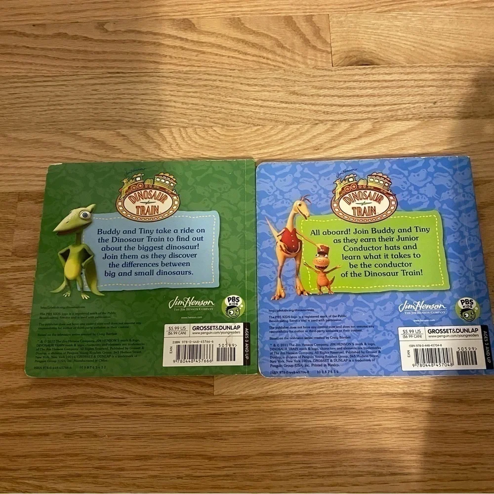 Dinosaur Train Hardcover Book Bundle Big and Small Buddy The Junior Conductor